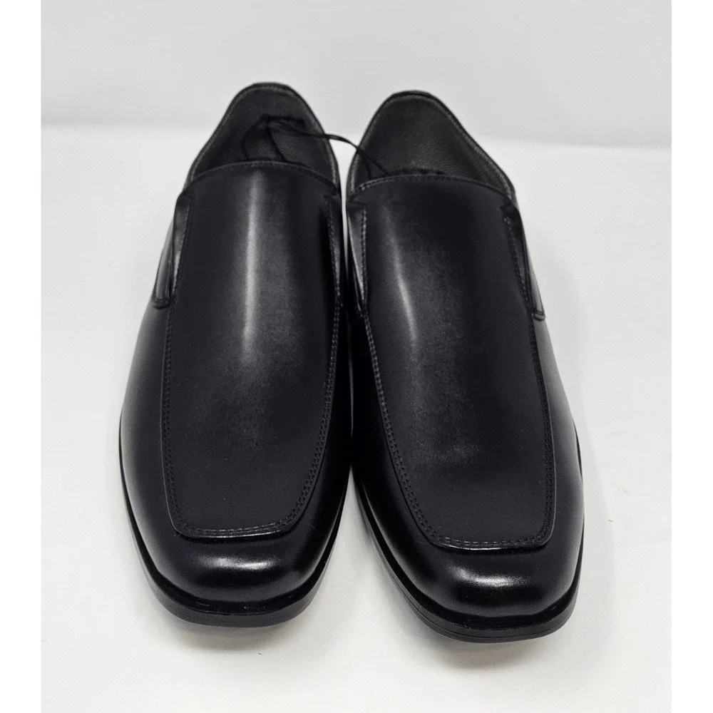 Perry Ellis Loafers Dress Shoes Mens 10 Wide Bicycle Toe Black Portfolio Slip On